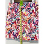 Talbots  Women’s Vibrant Persian Paisley Multicolor Lined Skirt Size 4P Career Photo 2