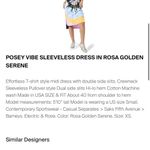 Electric & Rose posey vibe sleeveless dress NWT color: Rosa Golden Serene $128 M Blue Size M Photo 2
