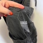 Free People Black Linen Blend Shortalls Overalls Women's XL NWOT Photo 5