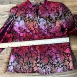 Kasper  Blazer & Shell Set 2 BLAZER / TOP Women's Size 12 Textured PINK/BLACK Photo 10
