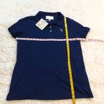 š Pappagallo pullover short sleeve solid navy blue polo top large Photo 4