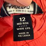 Lands' End Womens size 12 Cropped Wide Leg Pull On Linen Pants Salmon Pink Photo 8