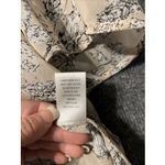 Daniel Rainn  Chiffon‎ Top Womens Small Beige Floral V-Neck Pleated 3/4 Sleeve Photo 4