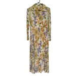 Vintage 60’s unbranded Yellow Floral Maxi Dress & Matching Coat Set medium Photo 16