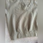 Stateside NWT Boutique Brown Ribbed Sweater Womens Crewneck V-Neck Size Large Photo 5