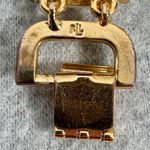 Ralph Lauren  Link Bracelet Square Cut Crystals in Gold Tone Setting Rare Photo 11