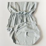 Krisa Revolve   Sleeveless Green Drop Waist Quiet Luxury‎ Mini Dress Pockets  L Photo 5