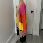 Kerri Rosenthal Alaina Duster Multicolor Cabin Stripe Pink Photo 4