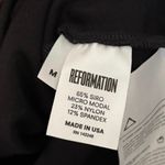 Reformation  Black Should Pad Adams Mini Dress Size Medium Photo 5