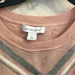 Liz Claiborne  Light Pink Chevron Sweater📝 Photo 1
