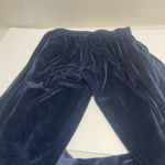 PINK - Victoria's Secret PINK blue velvet pants Photo 4