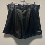 CLUB L LONDON (NWT) Leather Look Paperbag Shorts, Black, Size 8 (US), 12 (UK) Black Photo 10