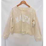 MAREA by Liz Joy NEW Oyster Cropped Pullover Sweater Medium Fisherman Summer Photo 2