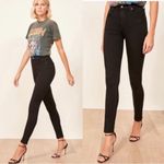 Reformation high & skinny size 24 rich black wash color Photo 1