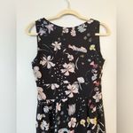 H&M  Sleeveless VNeck Black Floral Maxi Dress Size 8 Photo 7