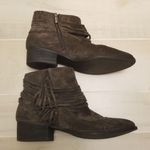 Vince Camuto {9} Saree Fringe Dark Gray Booties Photo 4