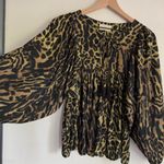 Denim & Supply Ralph Lauren  Leopard Print‎ Boho Peasant Top India Cotton M Photo 3
