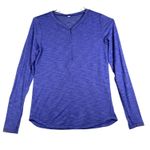 Lululemon  Half Zip Top Womens Small‎ Blue Purple Casual Gym Athleisure Gorpcore Photo 0