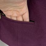 Casual Corner Size 6 Wool Purple Zip Up Jacket with Pockets Photo 5