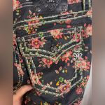 Miss Me  Womens Cargo Ankle Skinny Jeans Black Multicolor Floral Stretch Denim 30 Photo 9