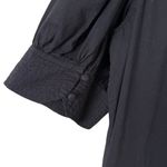 Rhode Black Gina Tiered Wrap Midi Dress 100% Cotton Short Sleeve, Resort Wear, S Photo 12