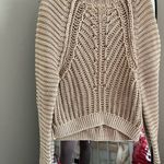 Free People Chunky Knit Tan Sweater Photo 1
