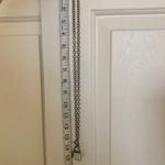 Lock and key rhinestone necklace, Gunmetal chain toggle closure, star cutouts Gray Photo 4