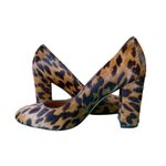 J. McLaughlin  Sz 8 Mila Dyed Cow Hair Leopard Print High Heels Photo 5