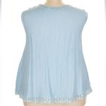 Lane Bryant  Light Carolina Blue Textured Crochet Lace Blouse Plus Size 22 / 24 Photo 3