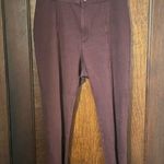 Anthropologie  Maeve Pant Seamed Flare High Rise Cropped Burgundy size 14 Photo 1