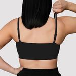 Black Workout Bandeau Top Photo 2