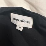superdown Darcey Ruched Black Mini Dress Photo 3