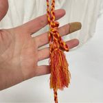 Ban Jara  White Copped Puff Sleeve Floral Embroidered Boho Blouse M Photo 7