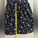 AUW Halter Top Dress Womens Large Black Floral Design Straps Pullover Summer Photo 7