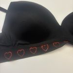 Victoria's Secret Victoria Secret PINK Wear Everywhere Wireless Push Bra 32DD Red Rhinestone Heart Photo 9
