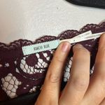 Urban Outfitters NWT  Kimchi Blue burgundy lacy long sleeve mini dress Photo 3