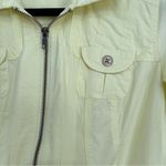 Chico's  Womens Cotton Blend Lemon  Yellow Zip Up Windbreaker Jacket size 0 Photo 1