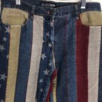 London Jean vtg  Vintage Hippie Stars & Stripes Patched Corduroy Jeans size 4 Photo 3