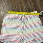 KIKIT Rainbow Striped Pajama Lounge Set Drawstring Waist Size Medium Photo 8