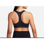 Nike  Pro DRI-FIT Sports Bra Medium Support Racerback‎ Black White Size M Photo 1