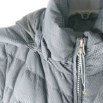 Eddie Bauer  L Gray Knee Length Down Puffer Hoodie Jacket Photo 9