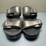 Dansko Womens Size 40 Gold Leather Buckle Strap Slide Sandals Shoes Photo 2