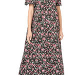 Dreams & Co. Long Floral Print Cotton
Gown Black Size 1X Photo 0
