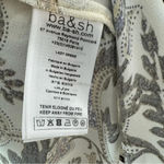 Ba&sh NWT Printed Floral Leaf Volvet 3/4 Sleeve Mini Dress Beige Size XS Photo 11