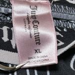 Juicy Couture Black White Logo Pajama Bottoms PJ Lounge Pants Sweatpants Size XL Photo 4