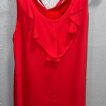 EXPRESS  Red Ruffled‎ Backless Tank Top Photo 0