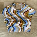 Urban Outfitters  So Wavy Tie Back Top in Multicolor Photo 1