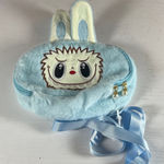 Cute Blue Furry Bunny Crossbody Bag Photo 0
