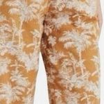 American Eagle  Pants Cropped Wide Leg Tie Waist Print Size Medium Photo 0