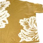 EUC Marla Wynne Women's Mustard Yellow Floral Print Open Front Cardigan Large Photo 7